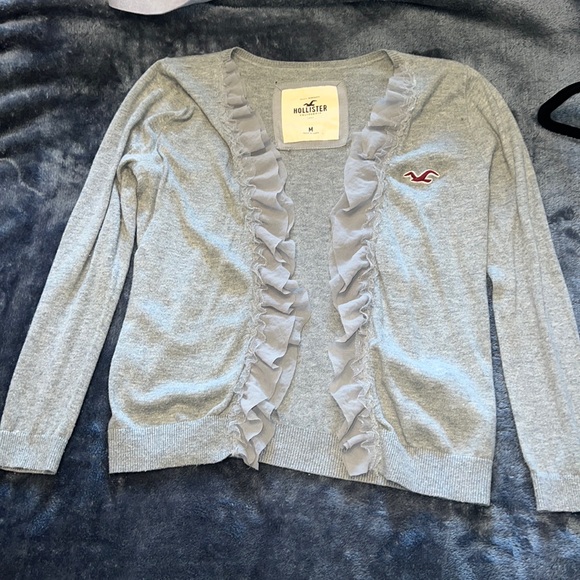 Light Grey Hollister Cardigan - Picture 1 of 3